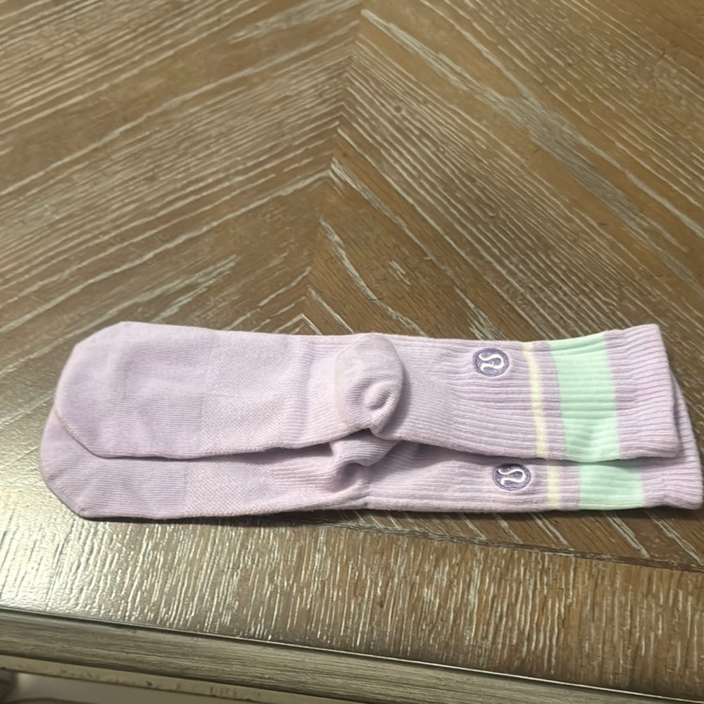 Lululemon Pastel Pink and Mint Socks